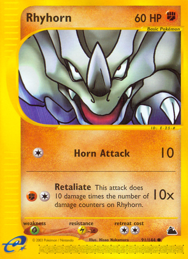 Rhyhorn (91/144) [Skyridge] | Enigma On Main