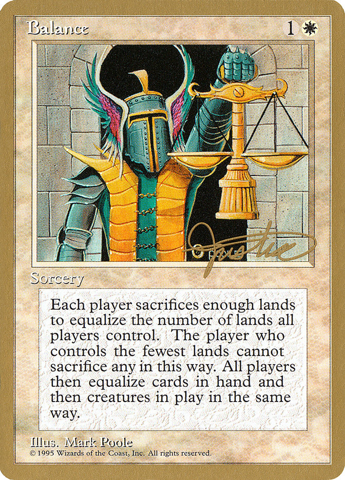 Balance (Mark Justice) [Pro Tour Collector Set] | Enigma On Main