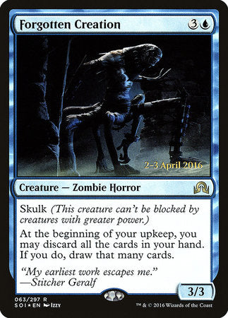 Forgotten Creation [Shadows over Innistrad Promos] | Enigma On Main