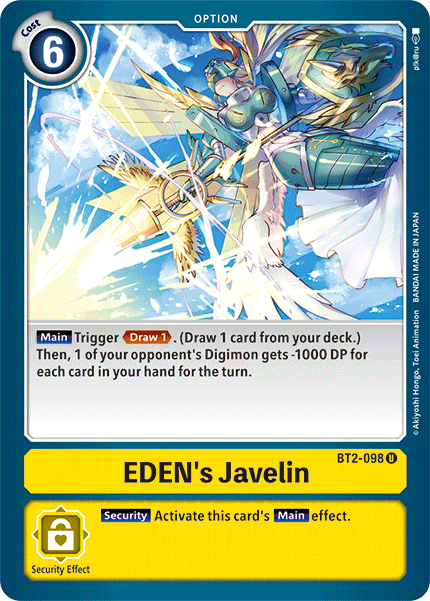 Eden's Javelin [BT2-098] [Release Special Booster Ver.1.5] | Enigma On Main