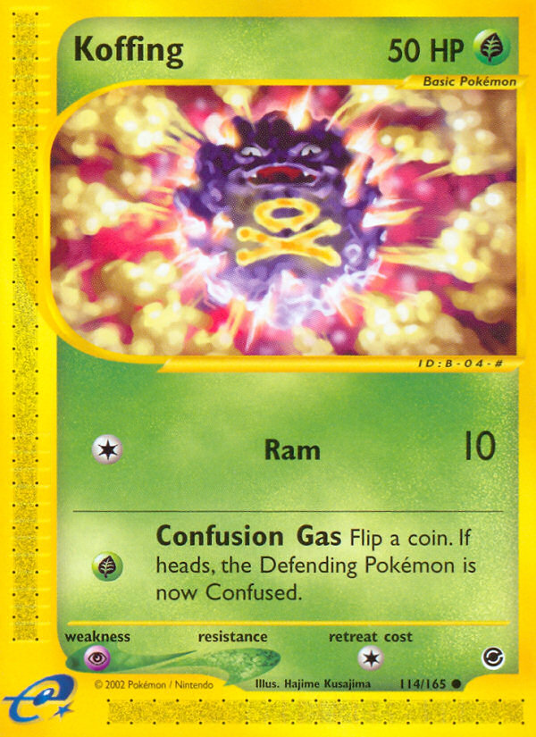 Koffing (114/165) [Expedition: Base Set] | Enigma On Main