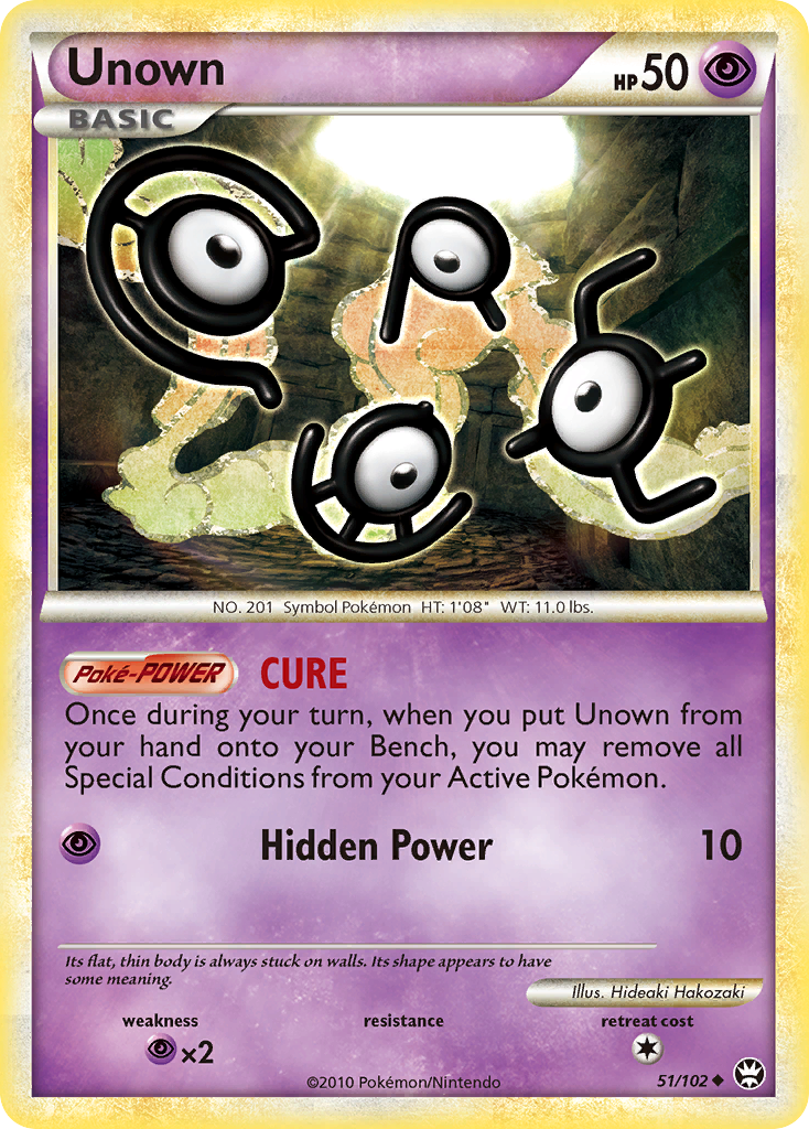 Unown (51/102) [HeartGold & SoulSilver: Triumphant] | Enigma On Main