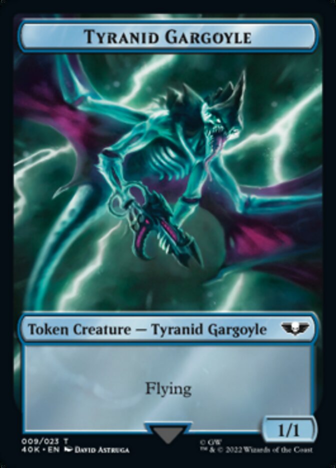 Tyranid (017) // Tyranid Gargoyle Double-sided Token (Surge Foil) [Universes Beyond: Warhammer 40,000 Tokens] | Enigma On Main