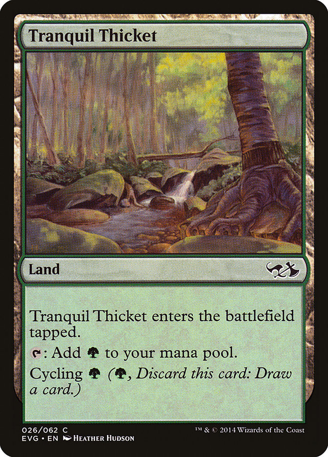 Tranquil Thicket (Elves vs. Goblins) [Duel Decks Anthology] | Enigma On Main