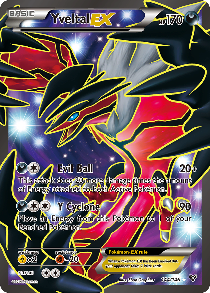 Yveltal EX (144/146) [XY: Base Set] | Enigma On Main