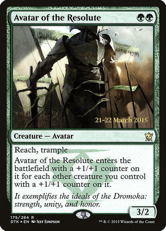 Avatar of the Resolute [Dragons of Tarkir Promos] | Enigma On Main