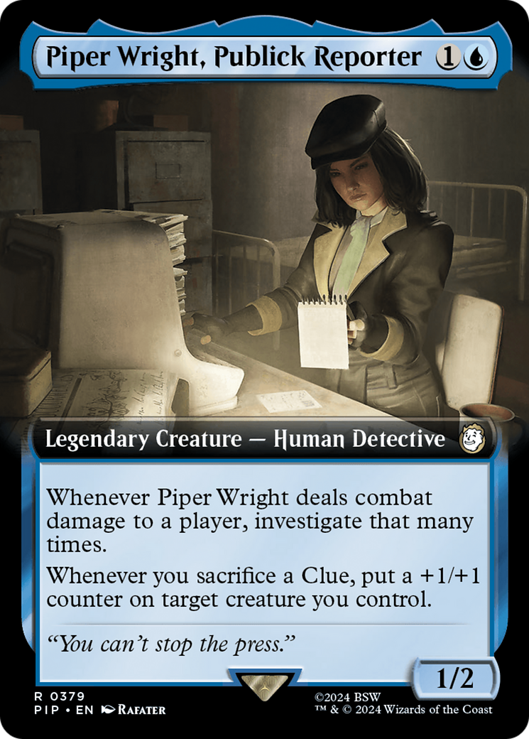 Piper Wright, Publick Reporter (Extended Art) [Fallout] | Enigma On Main