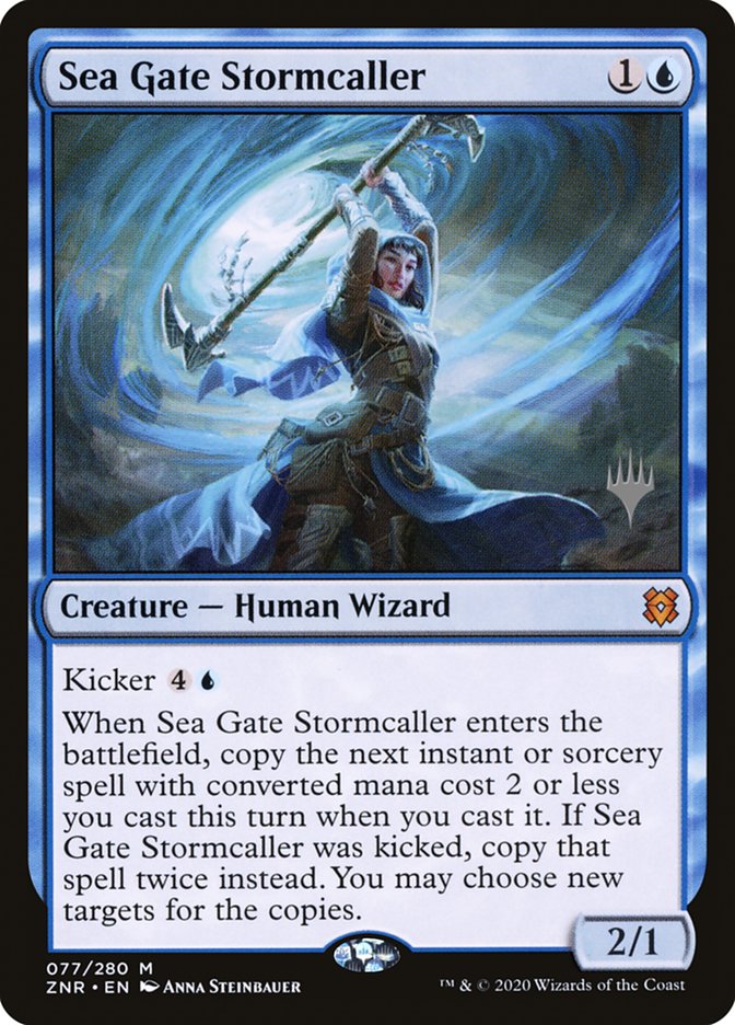 Sea Gate Stormcaller (Promo Pack) [Zendikar Rising Promos] | Enigma On Main