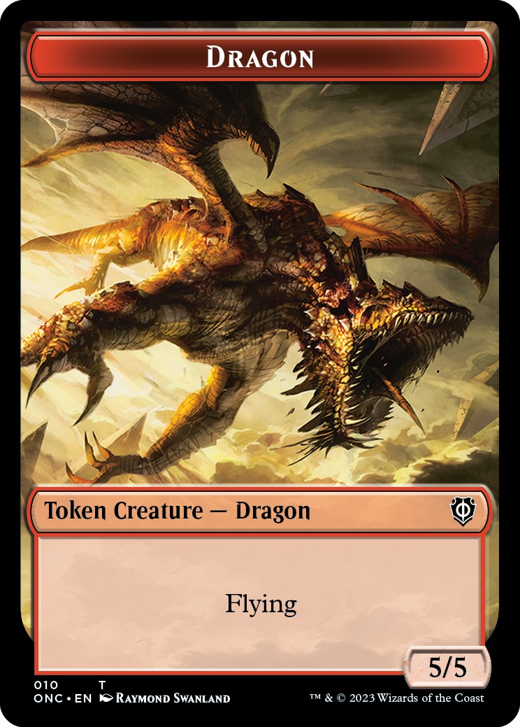 Kobolds of Kher Keep // Dragon Double-Sided Token [Phyrexia: All Will Be One Commander Tokens] | Enigma On Main