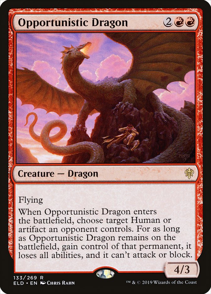 Opportunistic Dragon [Throne of Eldraine] | Enigma On Main