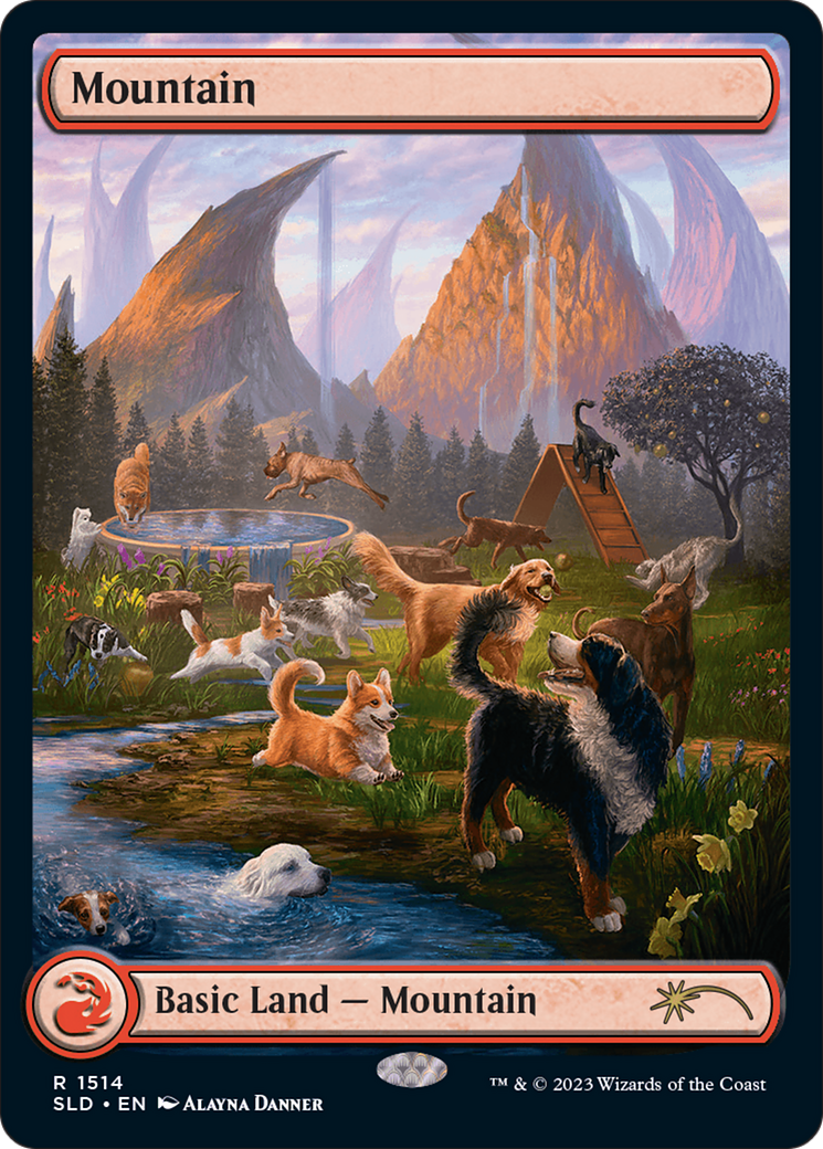 Mountain (1514) [Secret Lair Commander Deck: Raining Cats and Dogs] | Enigma On Main