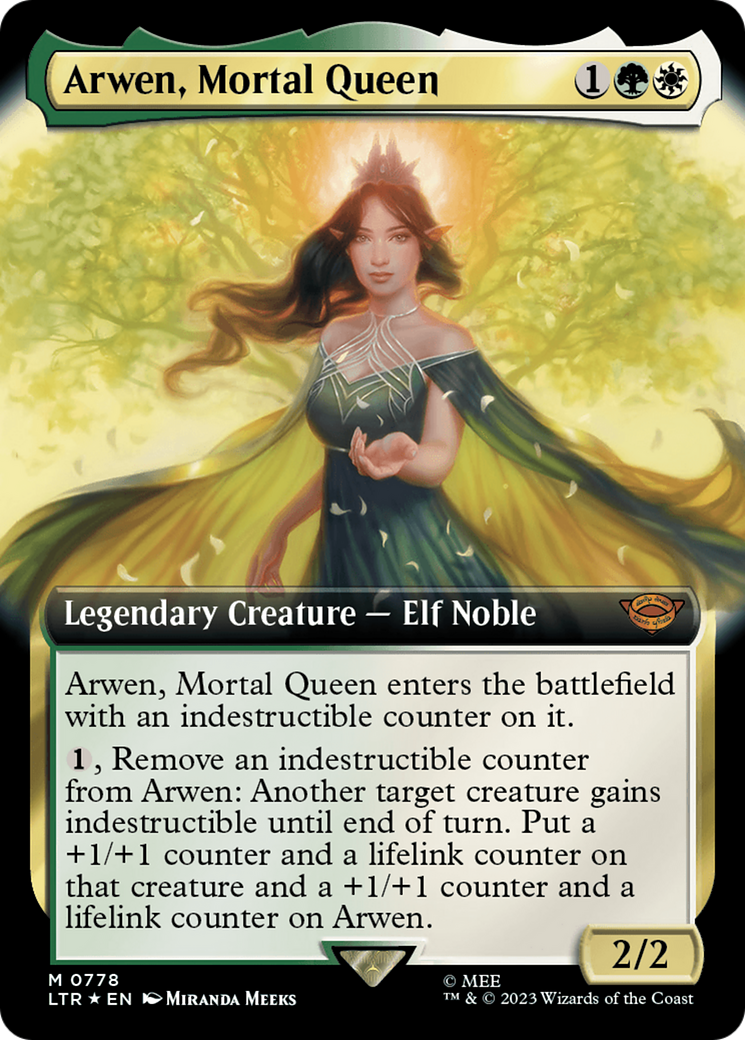 Arwen, Mortal Queen (Extended Art) (Surge Foil) [The Lord of the Rings: Tales of Middle-Earth] | Enigma On Main