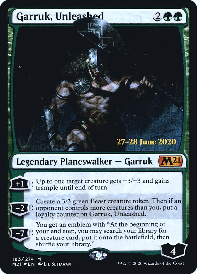 Garruk, Unleashed  [Core Set 2021 Prerelease Promos] | Enigma On Main