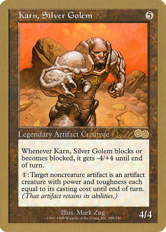 Karn, Silver Golem (Kai Budde) [World Championship Decks 1999] | Enigma On Main