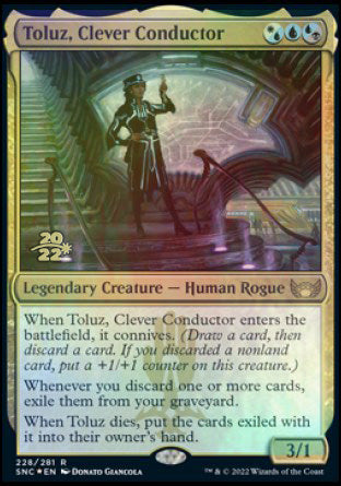 Toluz, Clever Conductor [Streets of New Capenna Prerelease Promos] | Enigma On Main