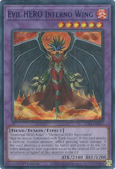 Evil HERO Inferno Wing (Blue) [LDS3-EN027] Ultra Rare | Enigma On Main