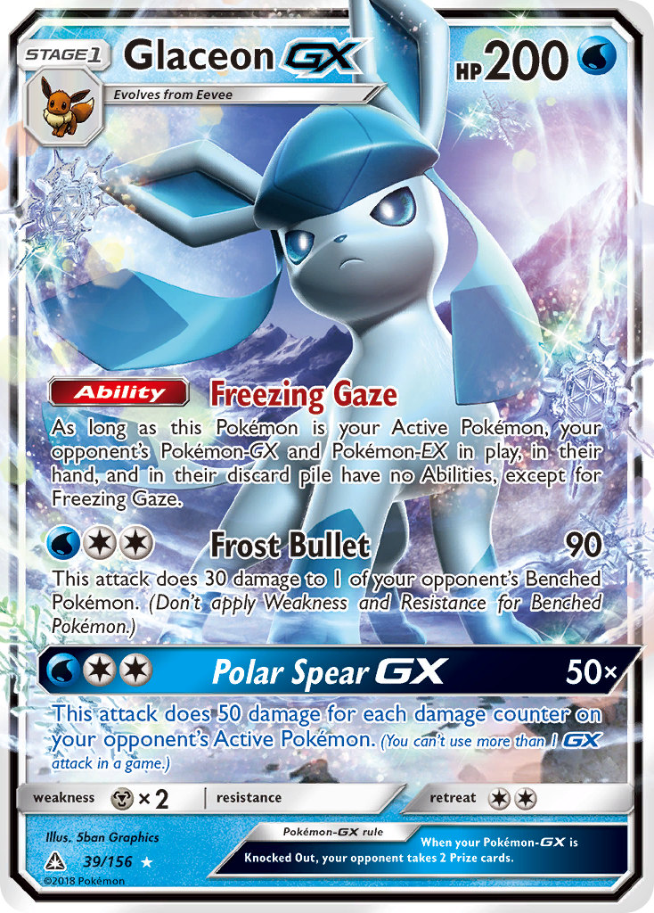 Glaceon GX (39/156) [Sun & Moon: Ultra Prism] | Enigma On Main