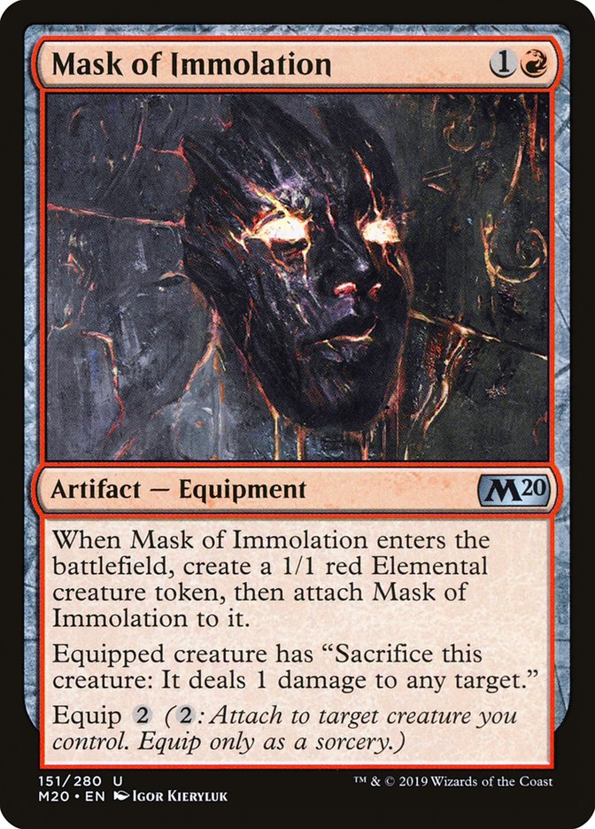Mask of Immolation [Core Set 2020] | Enigma On Main