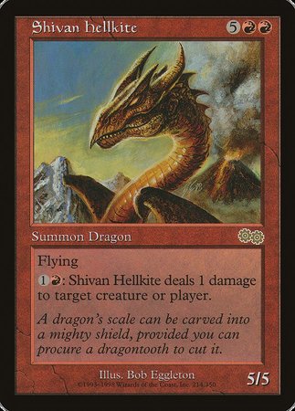 Shivan Hellkite [Urza's Saga] | Enigma On Main