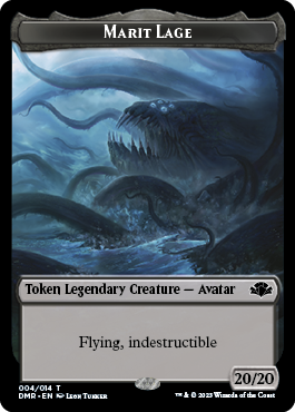 Elephant // Marit Lage Double-Sided Token [Dominaria Remastered Tokens] | Enigma On Main