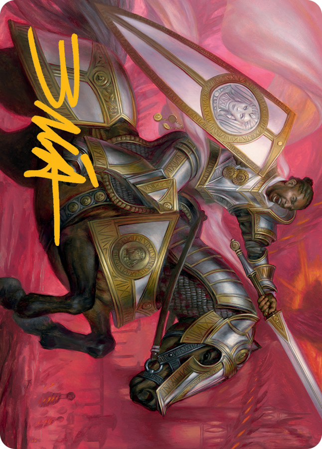 Sigiled Sentinel Art Card (Gold-Stamped Signature) [March of the Machine Art Series] | Enigma On Main