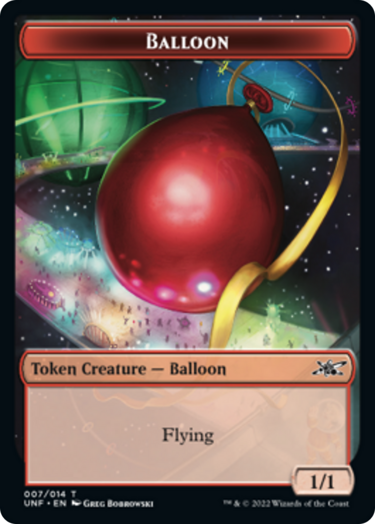 Zombie Employee // Balloon Double-sided Token [Unfinity Tokens] | Enigma On Main