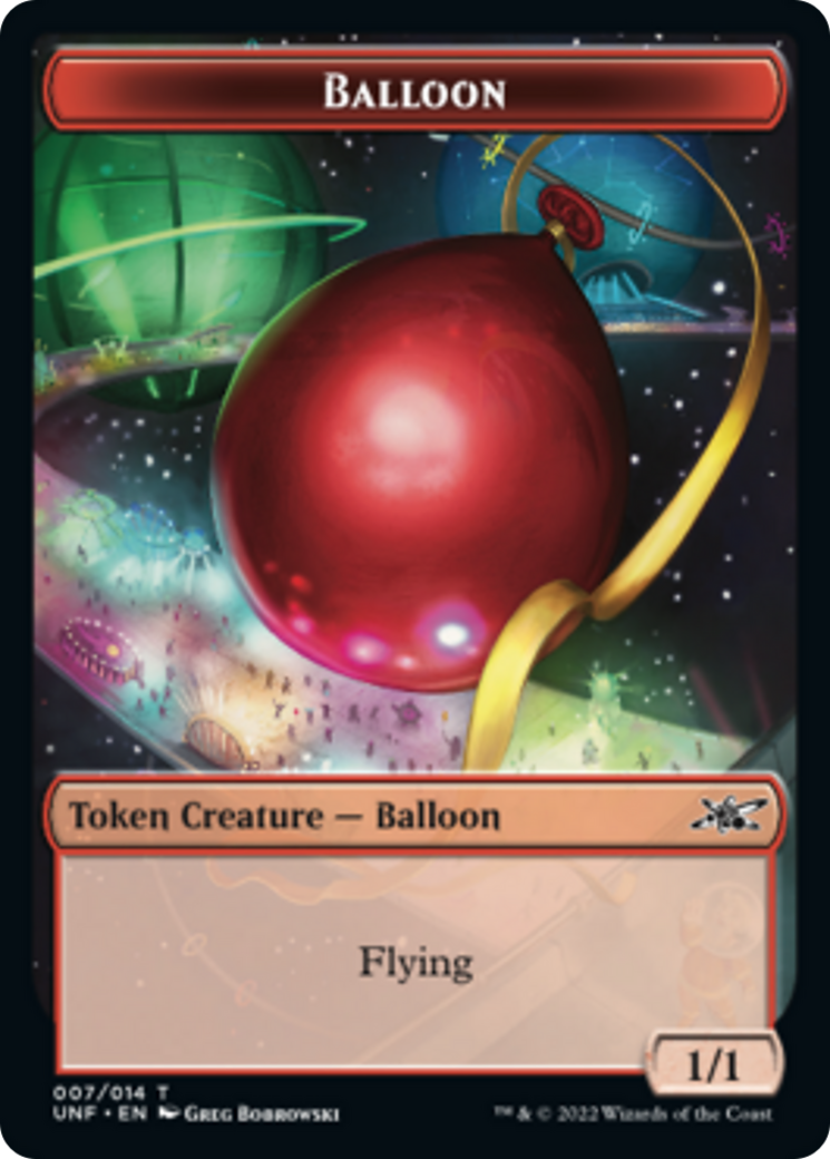 Clown Robot (003) // Balloon Double-sided Token [Unfinity Tokens] | Enigma On Main