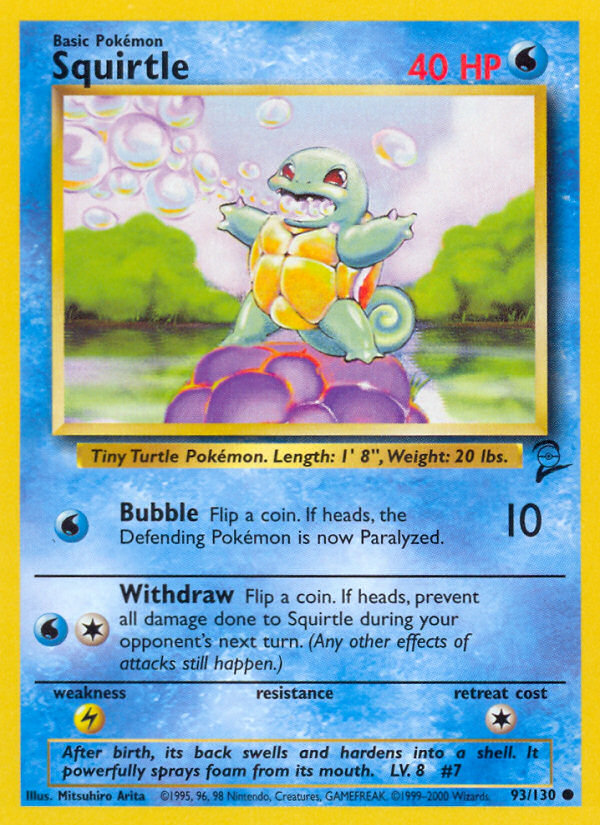 Squirtle (93/130) [Base Set 2] | Enigma On Main