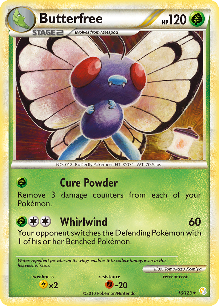 Butterfree (16/123) [HeartGold & SoulSilver: Base Set] | Enigma On Main