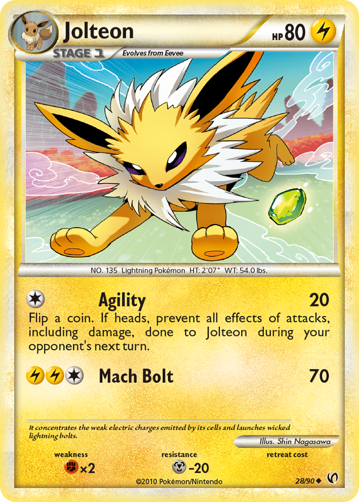 Jolteon (28/90) [HeartGold & SoulSilver: Undaunted] | Enigma On Main