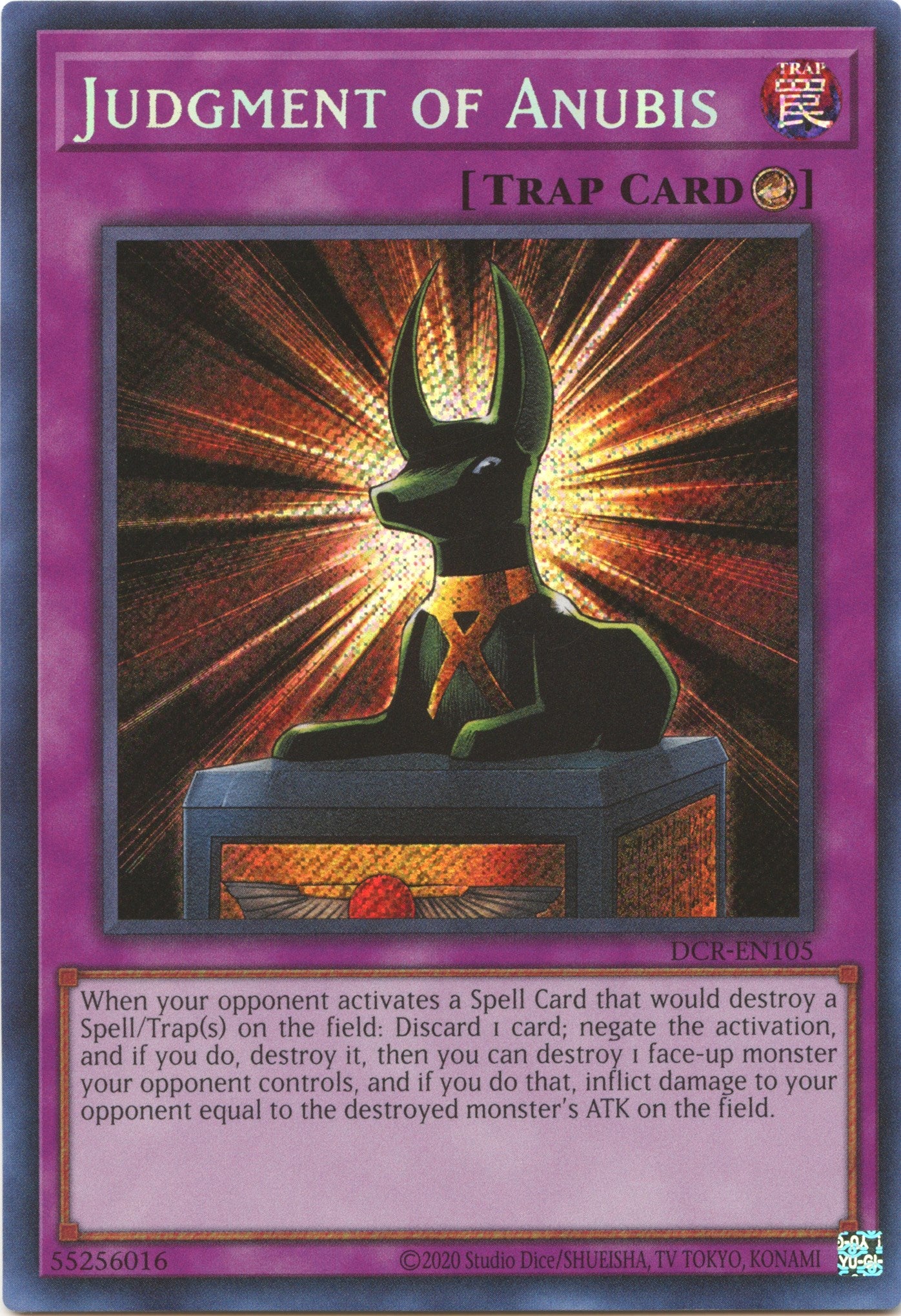 Judgment of Anubis (25th Anniversary) [DCR-EN105] Secret Rare | Enigma On Main