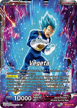 Vegeta // SSB Vegeta, Spirit Boost Elite (Starter Deck Exclusive) (SD15-01) [Cross Spirits] | Enigma On Main