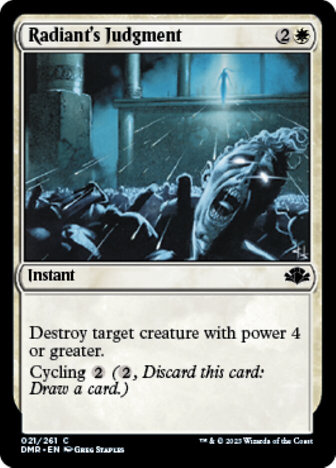 Radiant's Judgment [Dominaria Remastered] | Enigma On Main