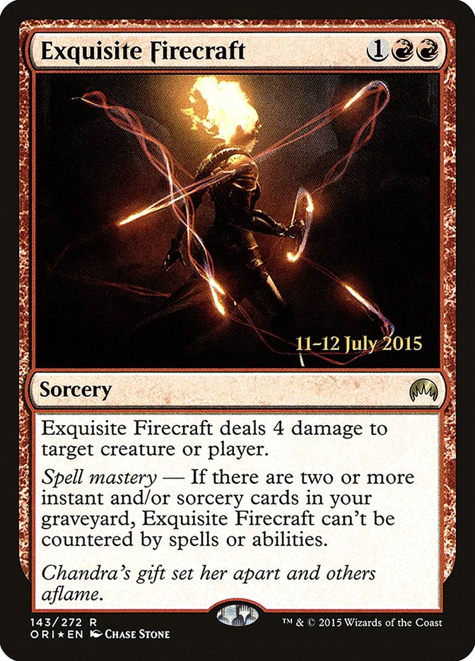 Exquisite Firecraft [Magic Origins Prerelease Promos] | Enigma On Main