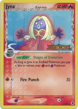 Jynx (17/101) (Delta Species) (Stamped) [EX: Dragon Frontiers] | Enigma On Main