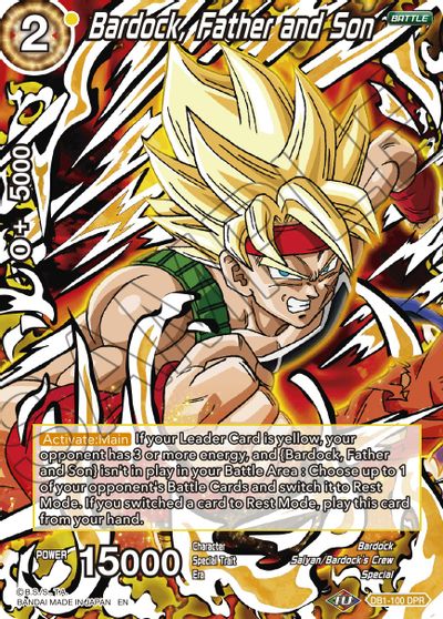 Bardock, Father and Son (Reprint) (DB1-100) [Battle Evolution Booster] | Enigma On Main