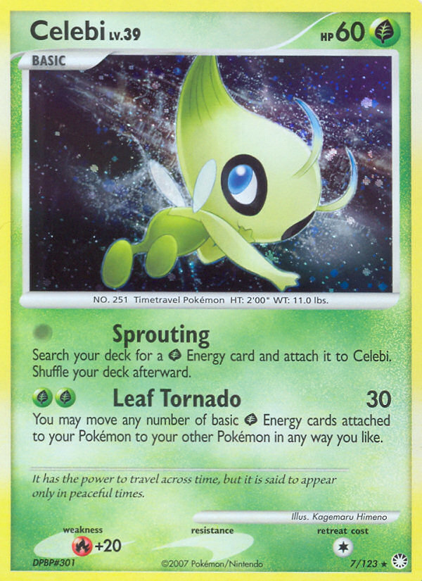 Celebi (7/123) [Diamond & Pearl: Mysterious Treasures] | Enigma On Main