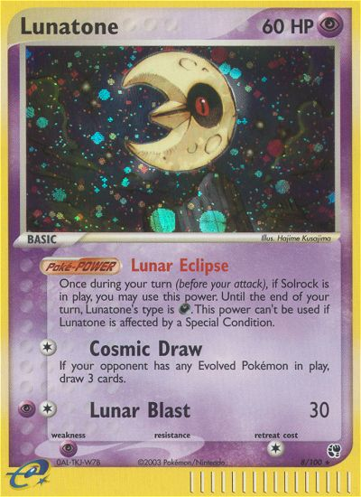 Lunatone (8/100) [EX: Sandstorm] | Enigma On Main