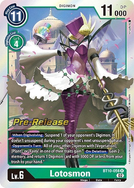 Lotosmon [BT10-056] [Xros Encounter Pre-Release Cards] | Enigma On Main