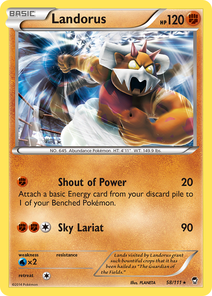 Landorus (58/111) [XY: Furious Fists] | Enigma On Main