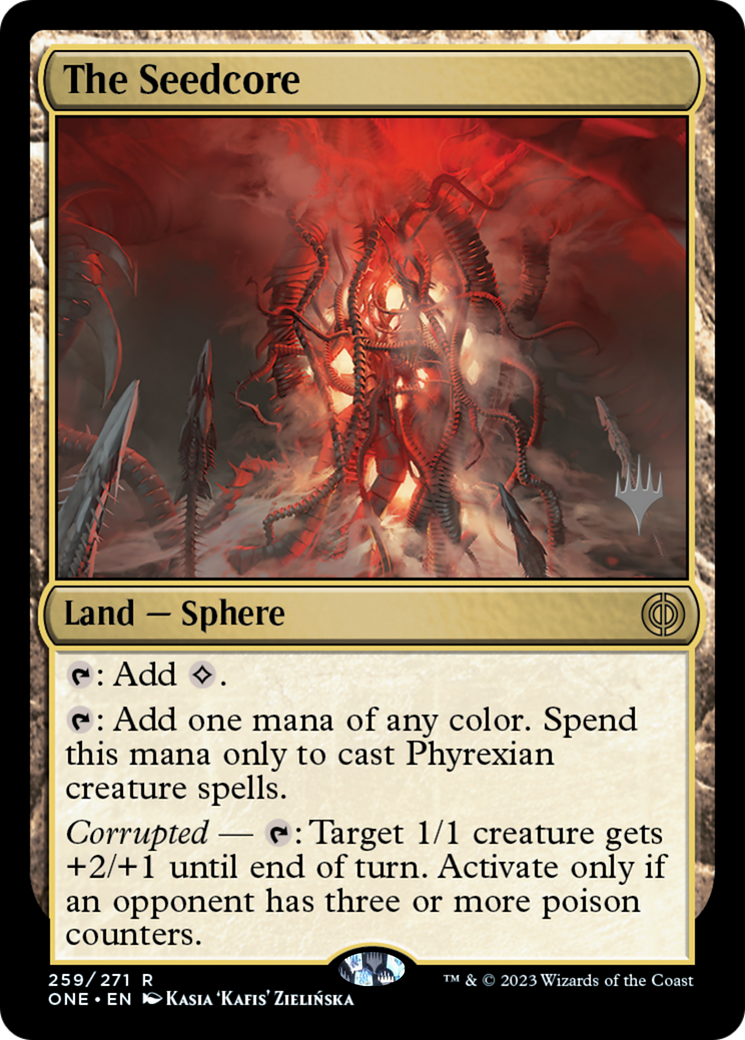 The Seedcore (Promo Pack) [Phyrexia: All Will Be One Promos] | Enigma On Main