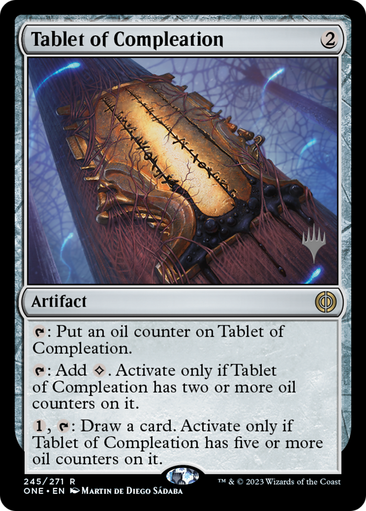 Tablet of Compleation (Promo Pack) [Phyrexia: All Will Be One Promos] | Enigma On Main