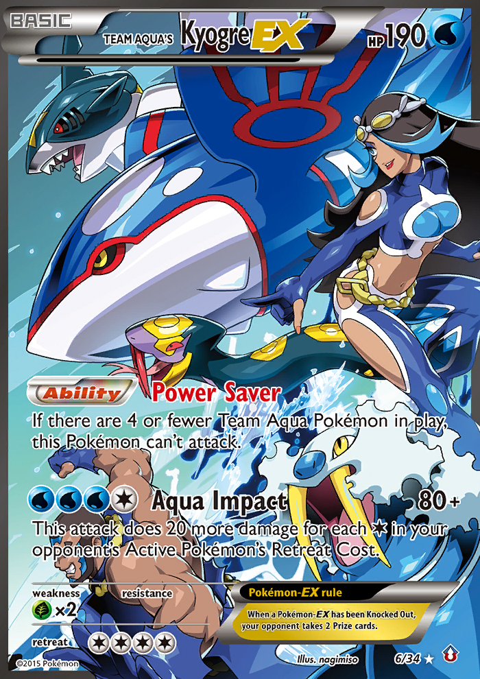 Team Aqua's Kyogre EX (6/34) [XY: Double Crisis] | Enigma On Main