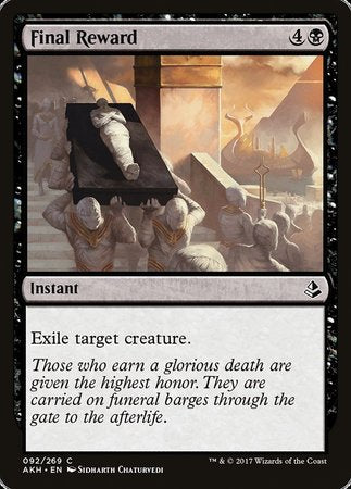 Final Reward [Amonkhet] | Enigma On Main