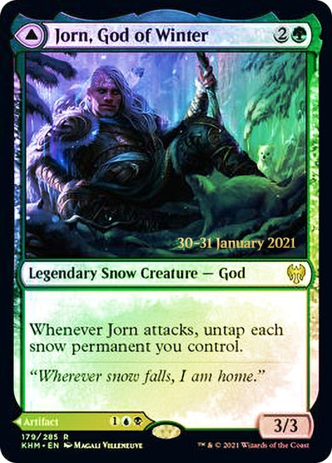 Jorn, God of Winter // Kaldring, the Rimestaff   [Kaldheim Prerelease Promos] | Enigma On Main