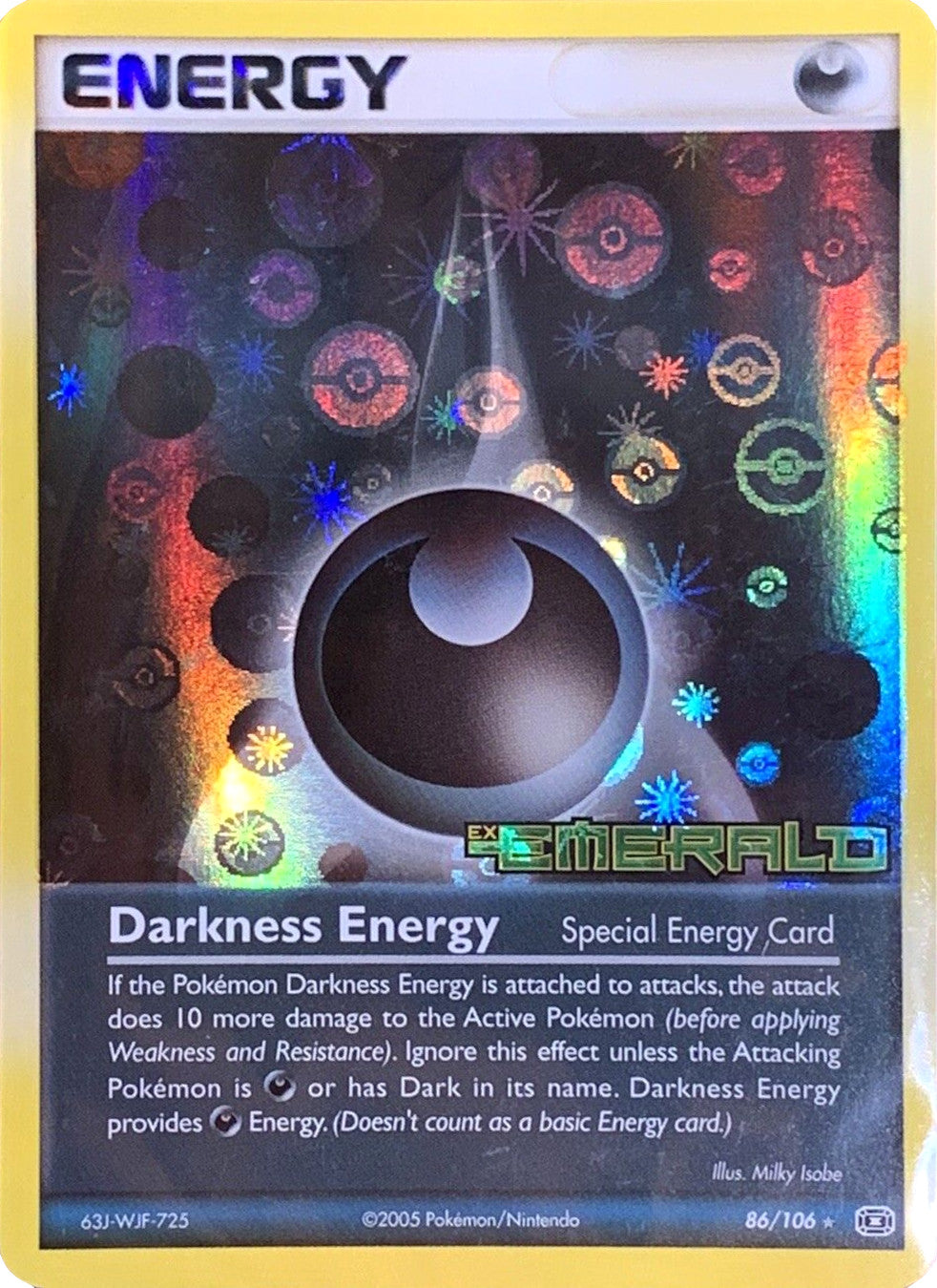 Darkness Energy (86/106) (Stamped) [EX: Emerald] | Enigma On Main