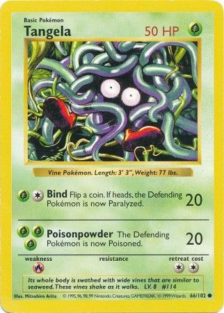 Tangela (66/102) [Base Set Shadowless Unlimited] | Enigma On Main