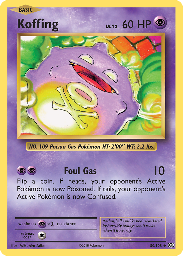 Koffing (50/108) [XY: Evolutions] | Enigma On Main