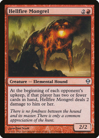 Hellfire Mongrel [Zendikar] | Enigma On Main