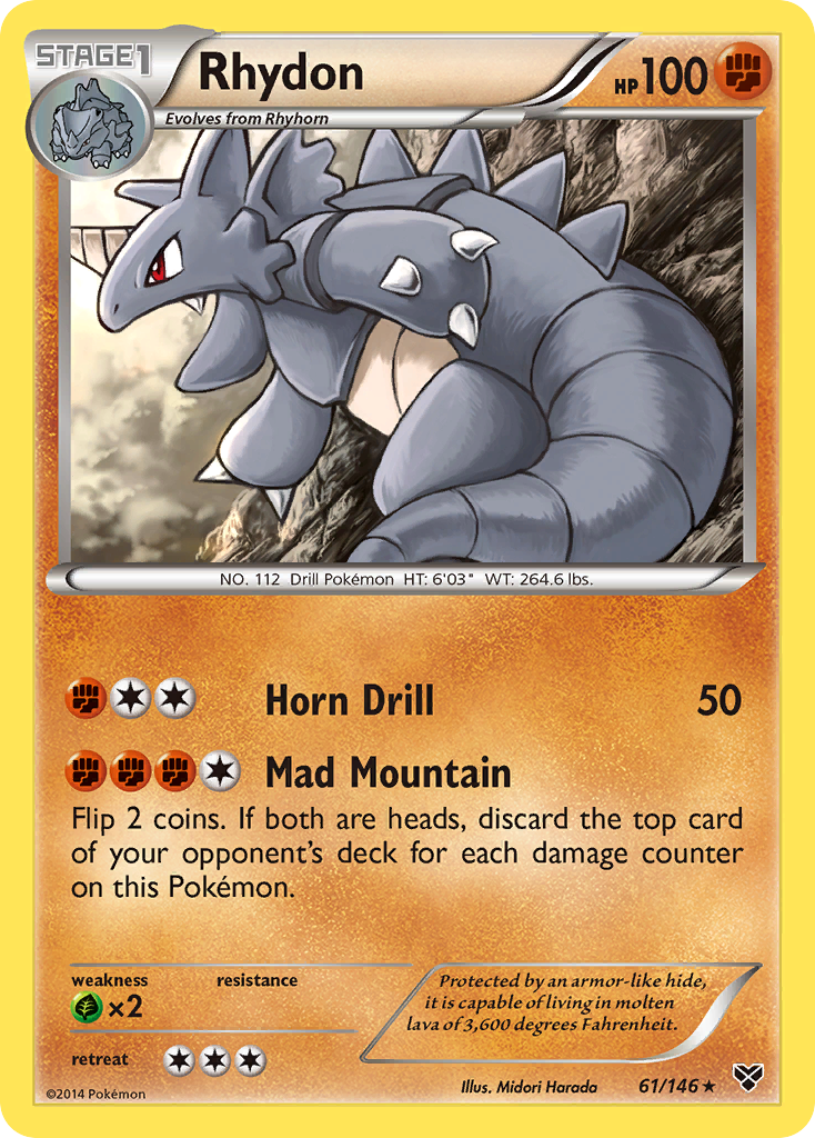 Rhydon (61/146) [XY: Base Set] | Enigma On Main